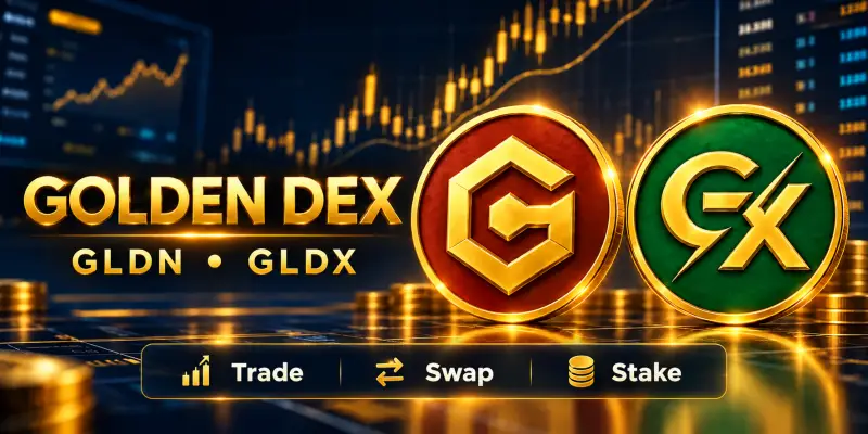 Golden DEX with GLDN and GLDX